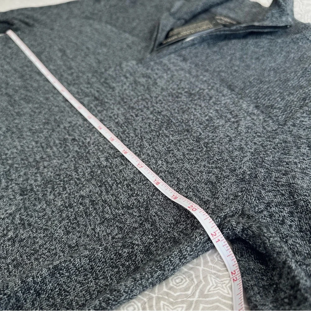 NEW! Banana Republic Men’s Premium Luxe Yarn 1/4 Zip Sweater Charcoal Size L